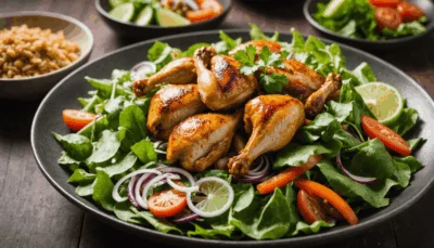 Recette authentique de la salade de poulet thaïlandaise, pleine de saveurs